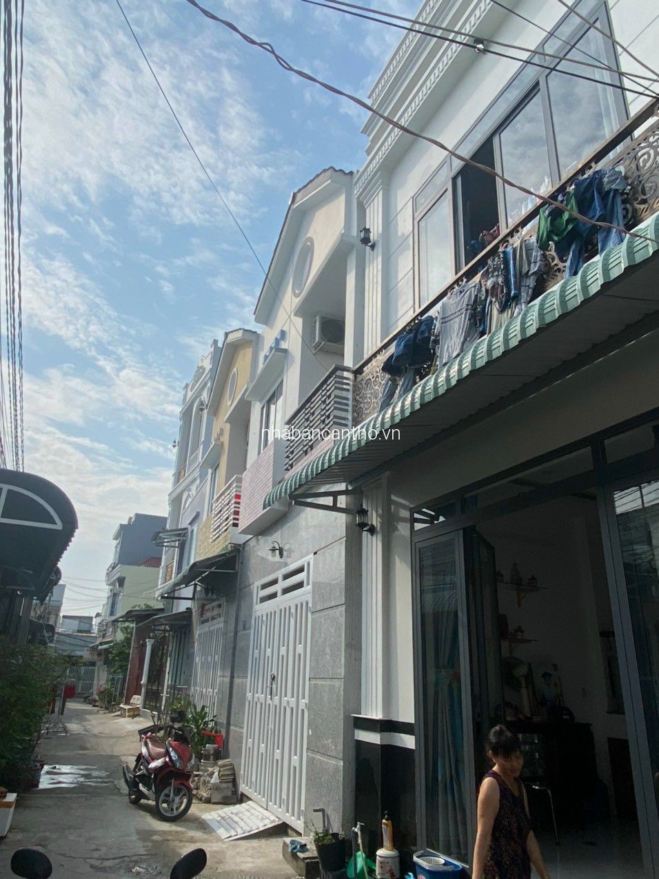 Bán nhà mới trệt lầu Hẻm 387 Trần Nam Phú