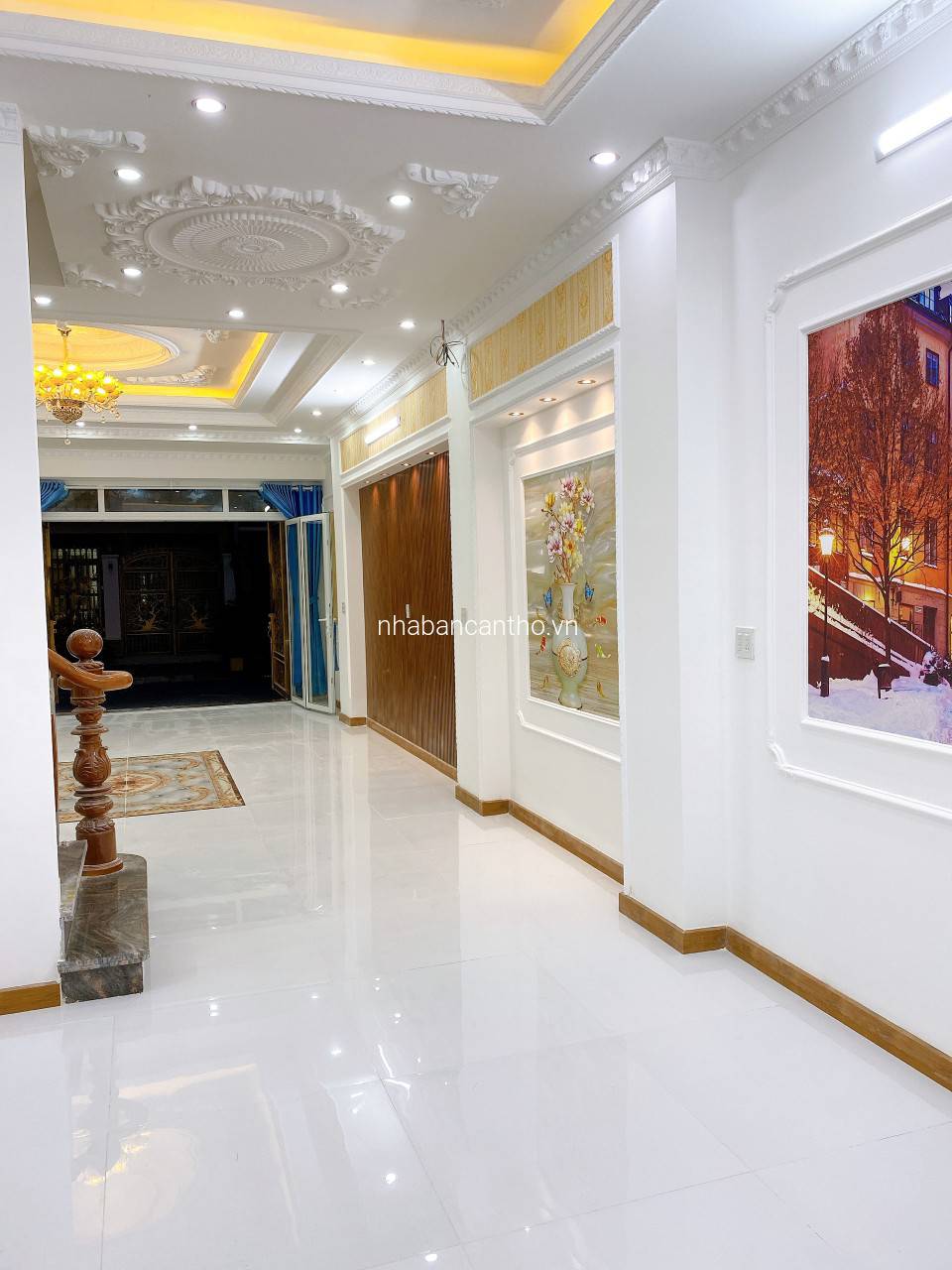 Bán nhà mẫu biệt thự mini1 trệt 2 lầu mới đẳng cấp phong cách Châu Âu, KDC Nam Long 2, Hưng Thạnh, Cái Răng, Cần Thơ