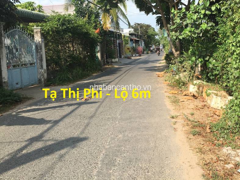 Nền vị trí đẹp góc 3 mặt tiền đường Tạ Thị Phi, P. Long Tuyền, Bình Thủy, Cần Thơ