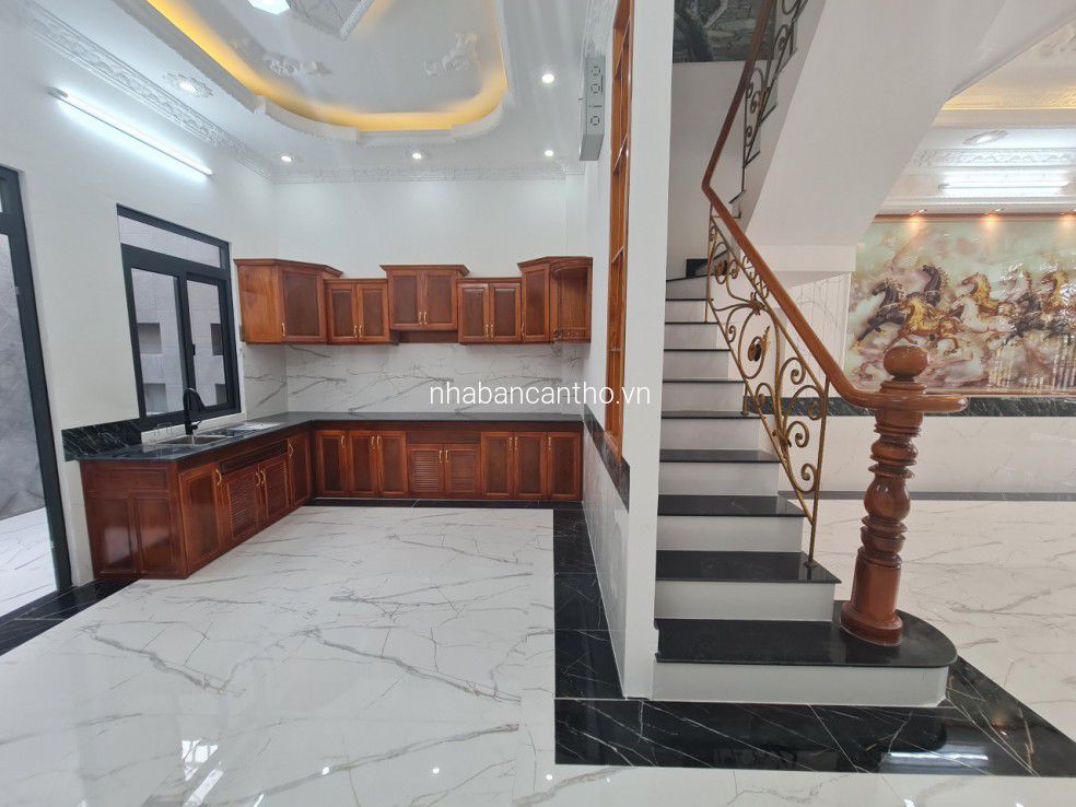 Bán Nhà 1 Trệt 2 Lầu Mới 100%, Đường 7B (thông võ nguyên giáp) KDC Nam Long 2, Hưng Thạnh, Cái Răng, Cần Thơ