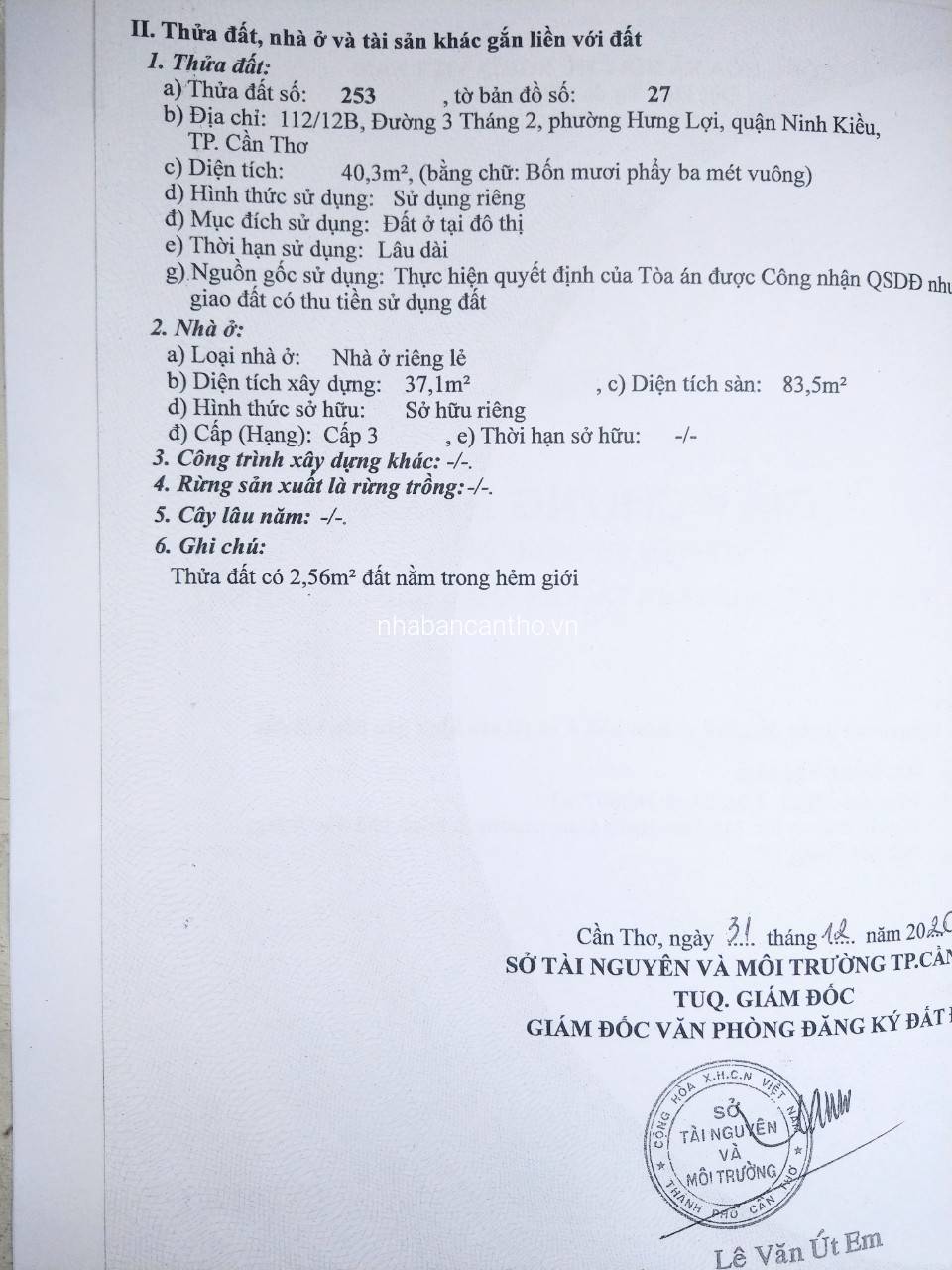 BÁN NHÀ GÓC 2 MẶT TIỀN ĐƯỜNG 3/2 