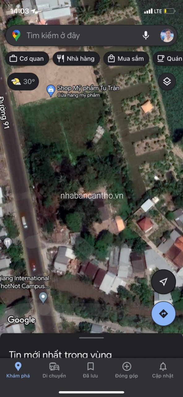 NỀN MẶT TIỀN QL91 CHƯA ĐẾN 4tr/m2 THỐT NỐT-CẦN THƠ