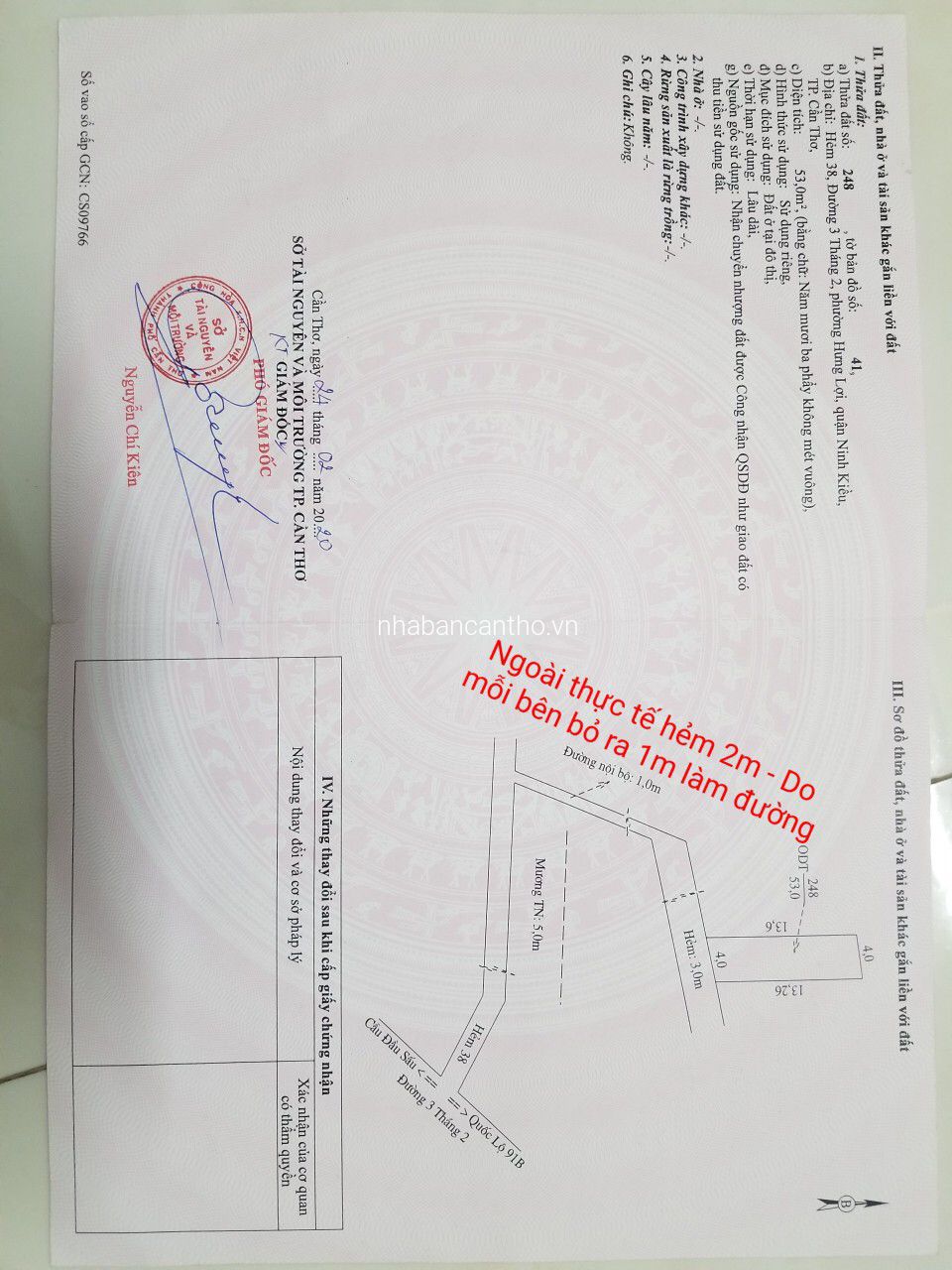 NHÀ LẦU ĐÚC HẺM 38 ĐƯỜNG 3/2