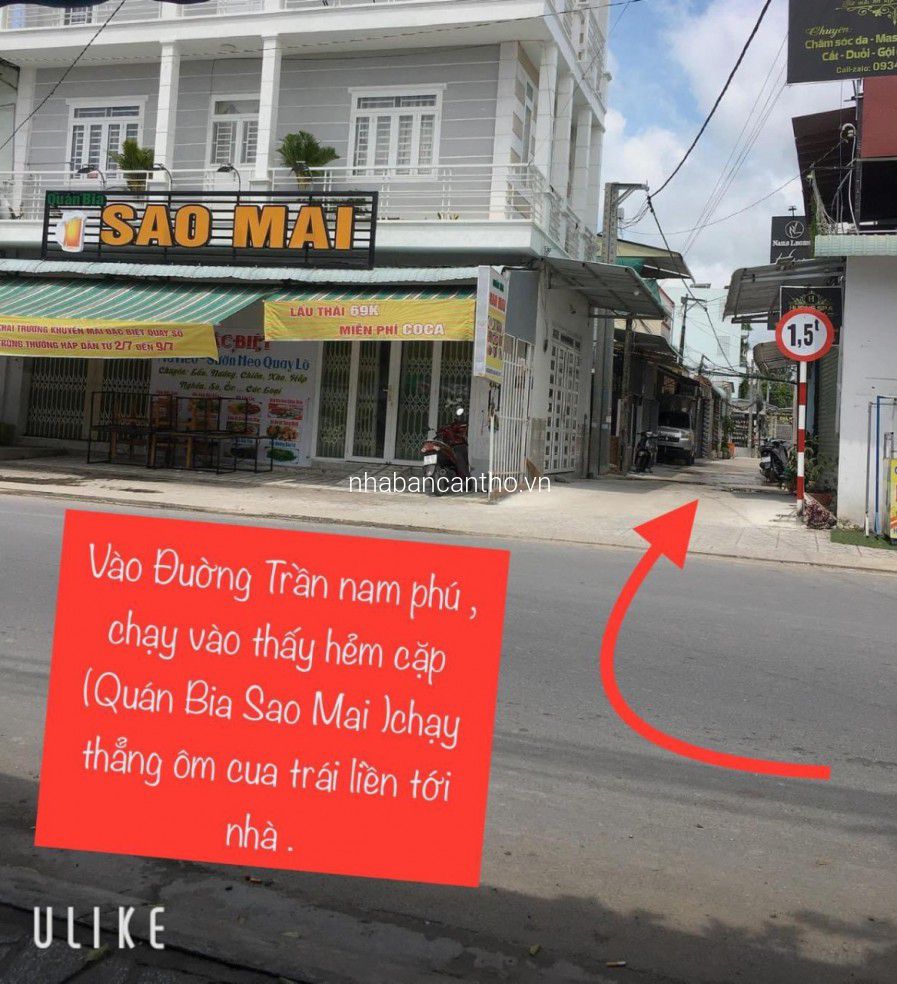 #120 || Nhà trệt Lầu, 2PN, nhánh Trần Nam Phú, Ninh kiều - TPCT