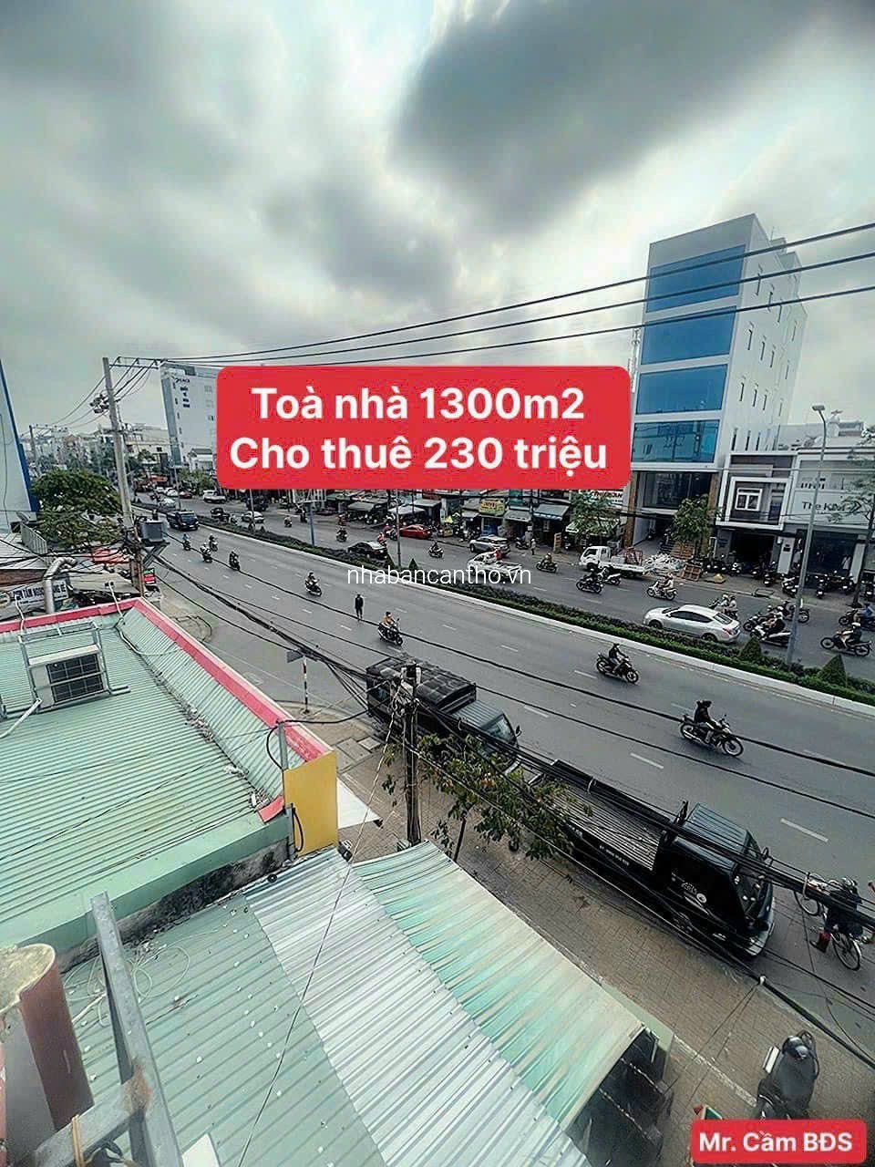 Cho thuê toàn nhà 1300m2 mặt tiền Nguyễn văn cừ