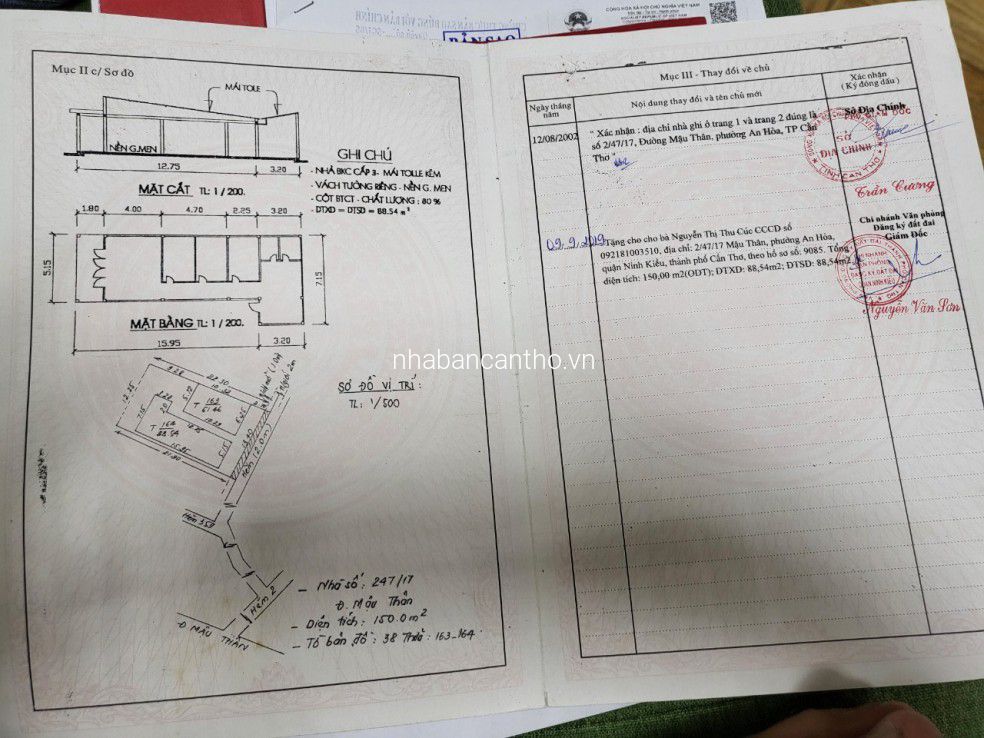 Bán dãy trọ và 2 căn nhà cấp 4 Hem 2 đường Lê Anh Xuân (hẻm 359 NVC)