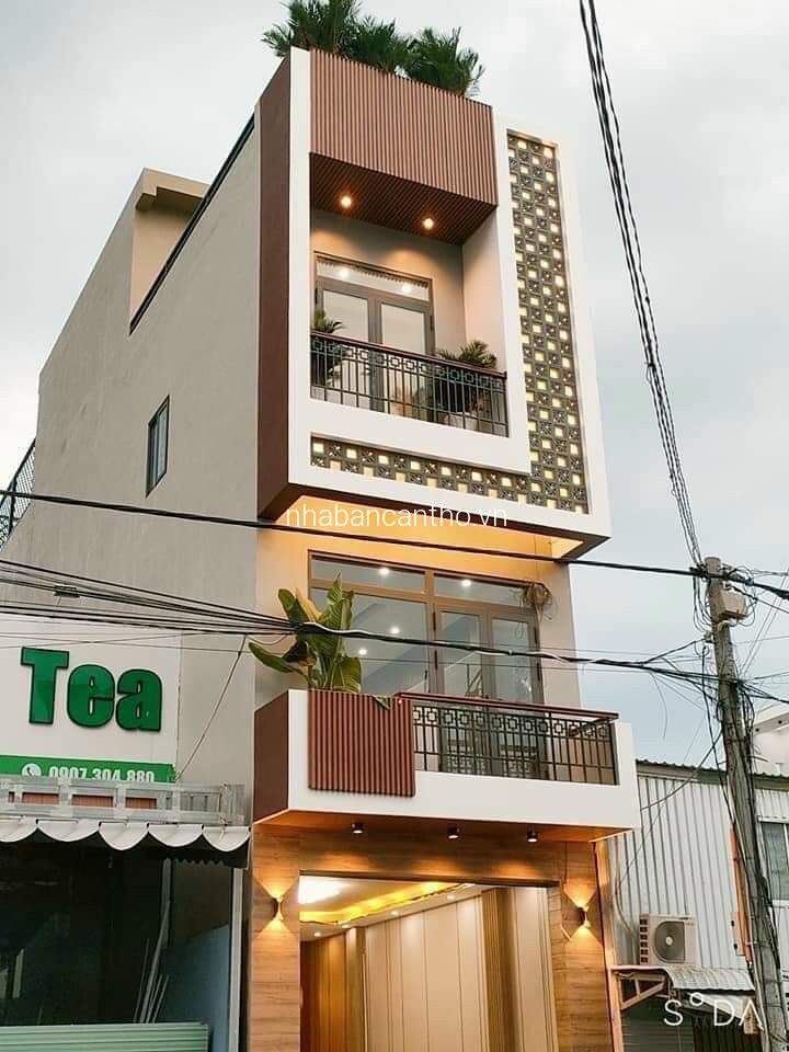 Bán nhà Mặt tiền mới đẹp - Trần Nam Phú (gần Bờ Hồ Bún Xáng), Tp. Cần Thơ